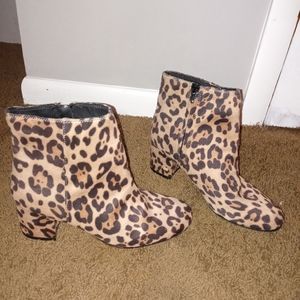Cheetah Booties Size 9